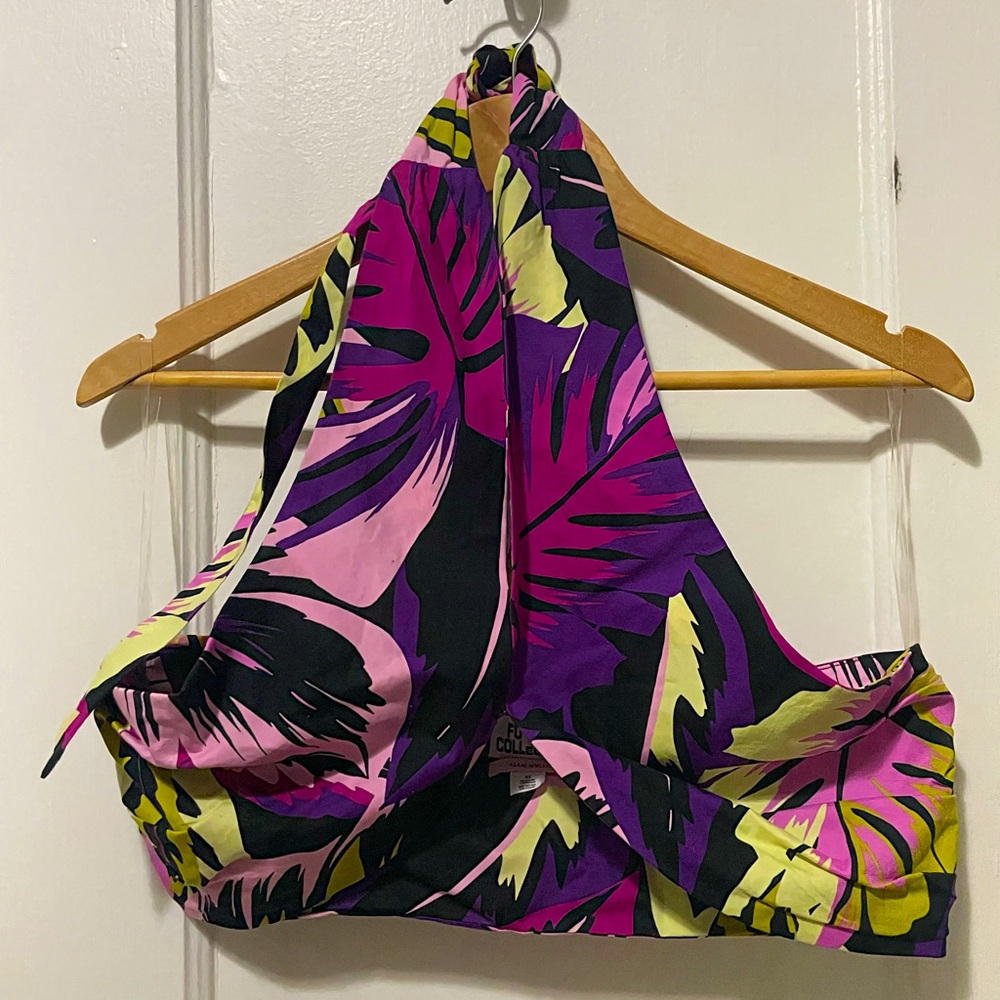 Future collective cropped/wrap halter top